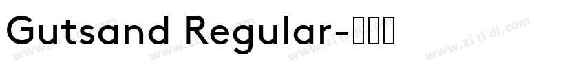 Gutsand Regular字体转换